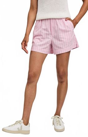 Gentle Fawn Lima Shorts In Pink White Striped