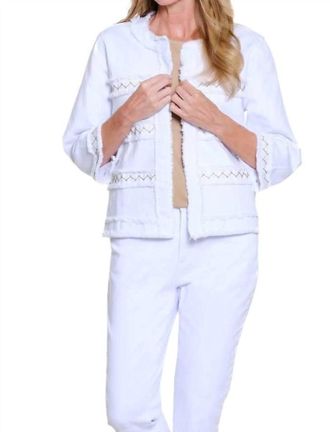 Multiples IM Taken Jacket In White