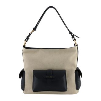 Pourchet Tassen, Dames, Blauw, ONE Size, Katoen, Reporter Schoudertas