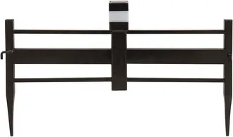 Sunjoy Direct Cromwell Solar Garden Border Fencing Brown (5PK)