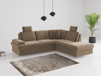 Sit&more Ecksofa »Moreno L-Form, B: 238 cm« mit Armteilverstellung, optional Bettfunktion