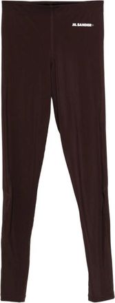 Jil Sander Elegante Marrone Broek Aw 25 - Dames - Leggings - Bruin - S - Broeken