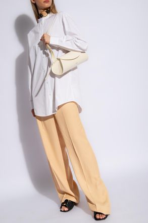 Jil Sander Wide Leg Trousers, Womens, Beige