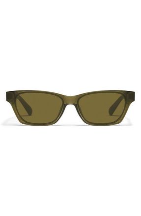 Quay In the City 55mm Square Sunglasses in Olive/Olive at Nordstrom