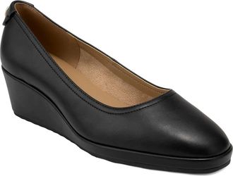 Aerosoles Roma Wedge Pump in Black/Black at Nordstrom, Size 8.5