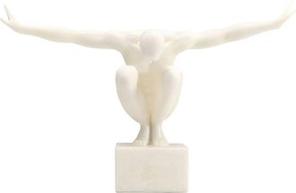 Kare Design Figura decorativa blanco 50 cm de poliresina