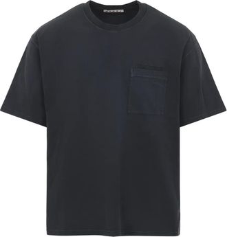 Marni pocket logo T-shirt - men - Cotton - 46 - Grey