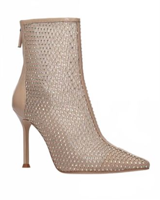 Lola Cruz Womens Gilda Mesh Bootie In Nude