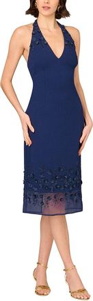 Aidan Mattox Embellished Midi Dress