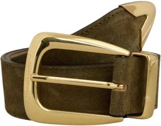 Margaux Lonnberg Muse Riem - Dames - Riemen - Groen - 80 CM - Leer - Accessoires