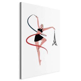 OEM Gimnasia Art&iacute;stica - Ilustraci&oacute;n De Una Mujer Con Una Banda