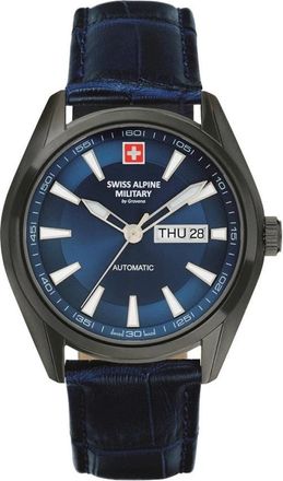Swiss Alpine Military Herenhorloge automatisch met saffierkristal Selitta 7090.2575 - Heren - Horloges - Zwart - ONE Size - Accessoires