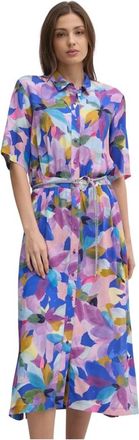 La Petite Francaise Kleedjes, Dames, Veelkleurig, M, Roger Shirt Dress