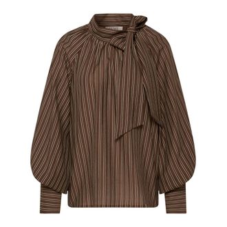 LeComte Rodeo Street Blouse - Dames - Blouses & Shirts - Bruin - Maat: XS Viscose