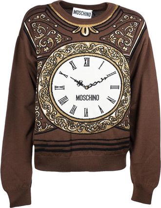 Moschino Round-neck Truien - Dames - Ronde hals truien - Veelkleurig - S - Wol - Truien & Vesten