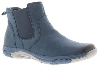 Free Spirit Womens Boots Ankle Preta Leather Slip On navy material_other - Size UK 4