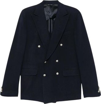 Brian Dales 001 Giacca D/p Bott Arg - Heren - Business blazers - Blauw - L - Kostuums