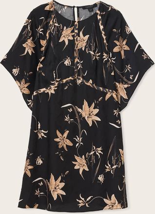 AllSaints Lyocell Xena Floral Print Mini Dress, Size: UK 6/US 2
