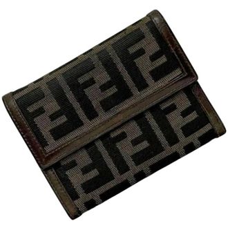 Fendi Pre-owned Wallets, unisex, Brown, Size: ONE SIZE Pre-owned Vintage Tri-Fold Wallet