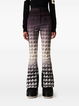 Perfect Moment houndstooth flared trousers - Neutrals