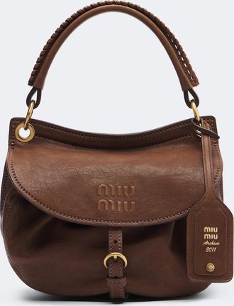 Miu Miu Rendez-vous leather shoulder bag