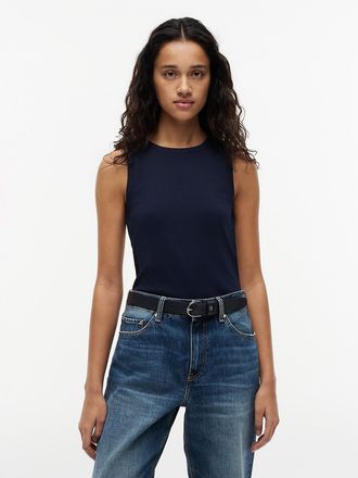 Tommy Hilfiger Womens Slim Fit Tank Top - Navy - XL