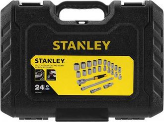 Stanley Juego 24pc Vaso 1/2 Con Carraca Stmt82830-1, El Stmt82830-1 Es Un Juego De Vasos De 1/2 Que Consta De 24 Piezas, Dise&ntilde;ado Para Profesionales Y Aficion