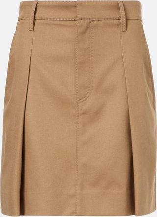 Brunello Cucinelli Minifalda de algod&oacute;n con cuentas Monili