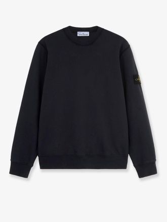 Stone Island Felpa in cotone con patch logo laterale - STONE ISLAND - gender_Man