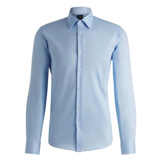 HUGO BOSS Overhemden, Heren, Blauw, S, Katoen, 50532877-450 Shirt