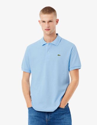 Lacoste Mens Lacoste Classic Fit L.12.12 Mens Short Sleeve Polo Shirt - Overview HBP - Blue - Size: 42