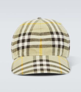 Burberry Burberry Check cotton baseball cap