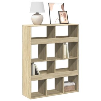 Berkfield Home Bookcase Sonoma Oak 100x33x125.5 cm Engineered Wood in Brown