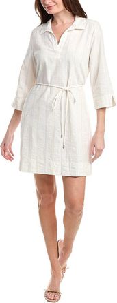 Tommy Bahama Palm View 3/4 Sleeve Linen-Blend Shift Dress