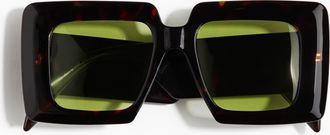 H&M Eckige polarisierte Sonnenbrille - Brown