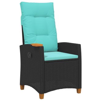 vidaXL Silla Reclinable Con Bandeja Para T&eacute; Con Coj&iacute;n 62 X 64 X 112 Cm Vidaxl