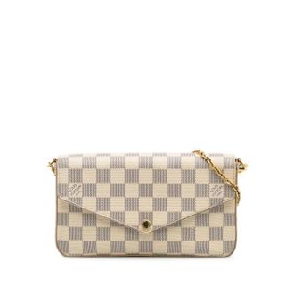 Louis Vuitton Pre-owned Mini Bags, female, White, Size: ONE SIZE Pre-owned Pochette Felicie Crossbody Bag