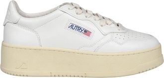 Autry Platform Sneakers - Dames - Sneakers - Wit - 40 EU - Katoen - Schoenen