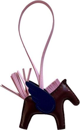 Herm&egrave;s Rouge Sellier Pegasus Rodeo PM Bag Charm