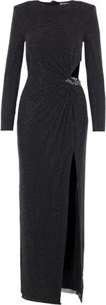 Self Portrait Long Dress With Rhinestones