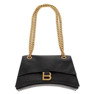 Balenciaga Black Crush Calfskin Small Chain Bag