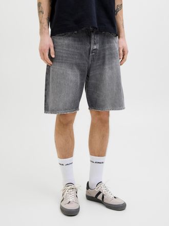 Jack & Jones Relaxshorts JACK & JONES JJIALEX JJORIGINAL SHORTS SBD 300 SN, Herren, Gr. XXL, N-Gr, schwarz (schwarz denim), Web, Obermaterial: 100% Baumwolle, unif
