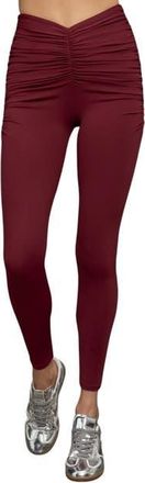 Port de Bras Ariadne Legging in Burgundy at Nordstrom, Size X-Small