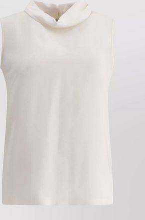 Valentino draped neckline sleeveless top