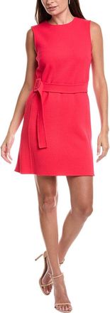 Oscar De La Renta Oscar De La Renta Crepe Silk-Lined Wool-Blend Shift Dress