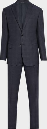 Giorgio Armani Men & apos;s Tonal Check Single-Breasted Suit