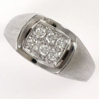 C&A White Gold White Gold (18K) Band Ring (Pre-Owned)
