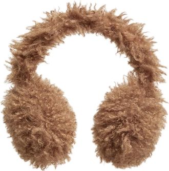 Moncler Teddy Fleece Gevoerde Hoed Bruin - Dames - Accessoires - Bruin - ONE Size - Polyester - Accessoires