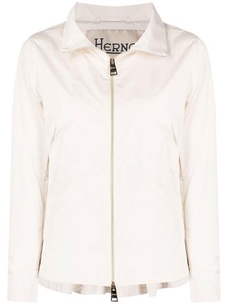 Herno zippered high-neck jacket - White