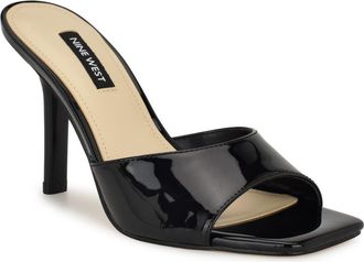 Nine West Disko High Heel Sandal in Black at Nordstrom, Size 10.5